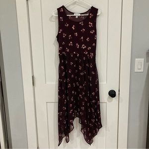 Large Plum ELLE Asymmetrical Dress